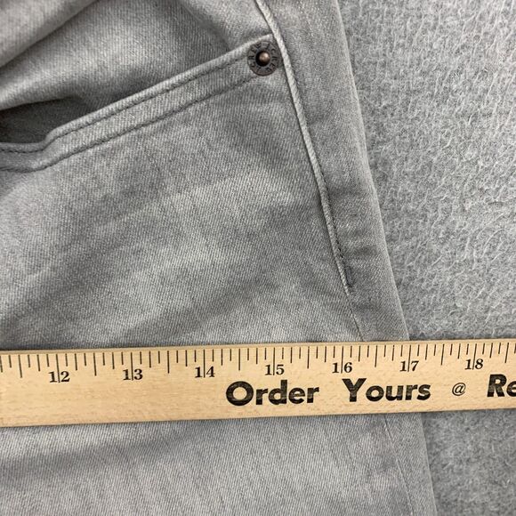 J. Crew Jeans Womens Size 27 Toothpick Stretch Gray Distressed - Picture 8 of 16